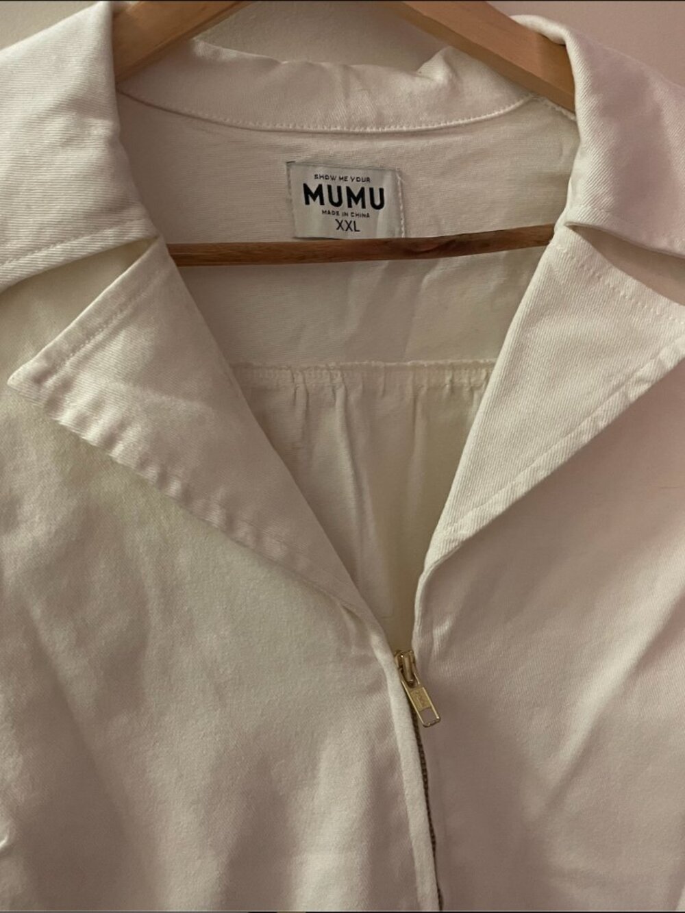 Show Me Your Mumu Outlaw Denim Romper White XXL - Picture 6 of 13